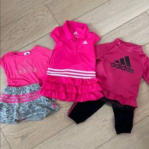 Girls 3T-4T Adidas tennis clothes lot